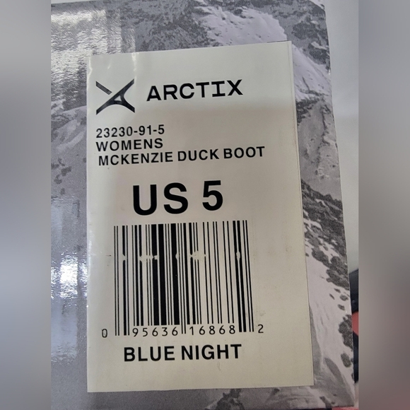 Arctix McKenzie Women’s Duck Boots Winter Snow Rain Size 5 Blue Night - Picture 4 of 8